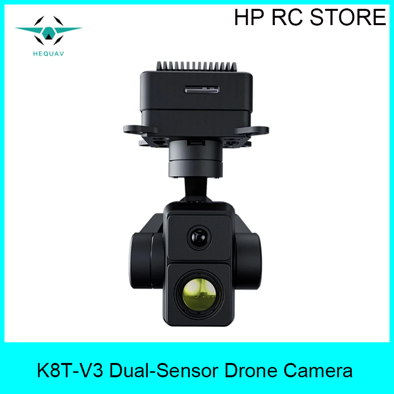 Thermal Imager Drone Gimbal - HEQUAV K8T-V3 Drone con Doppia Fotocamera,