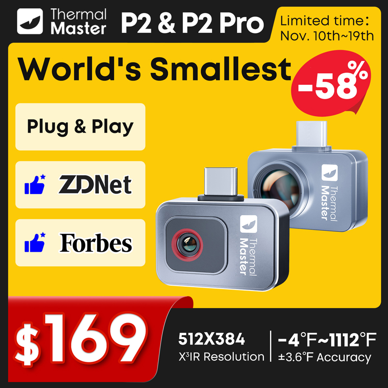 Infiray P2 Pro Macro Lens - Termocamera P2//P2Pro con Zoom 15X, Fotocamera