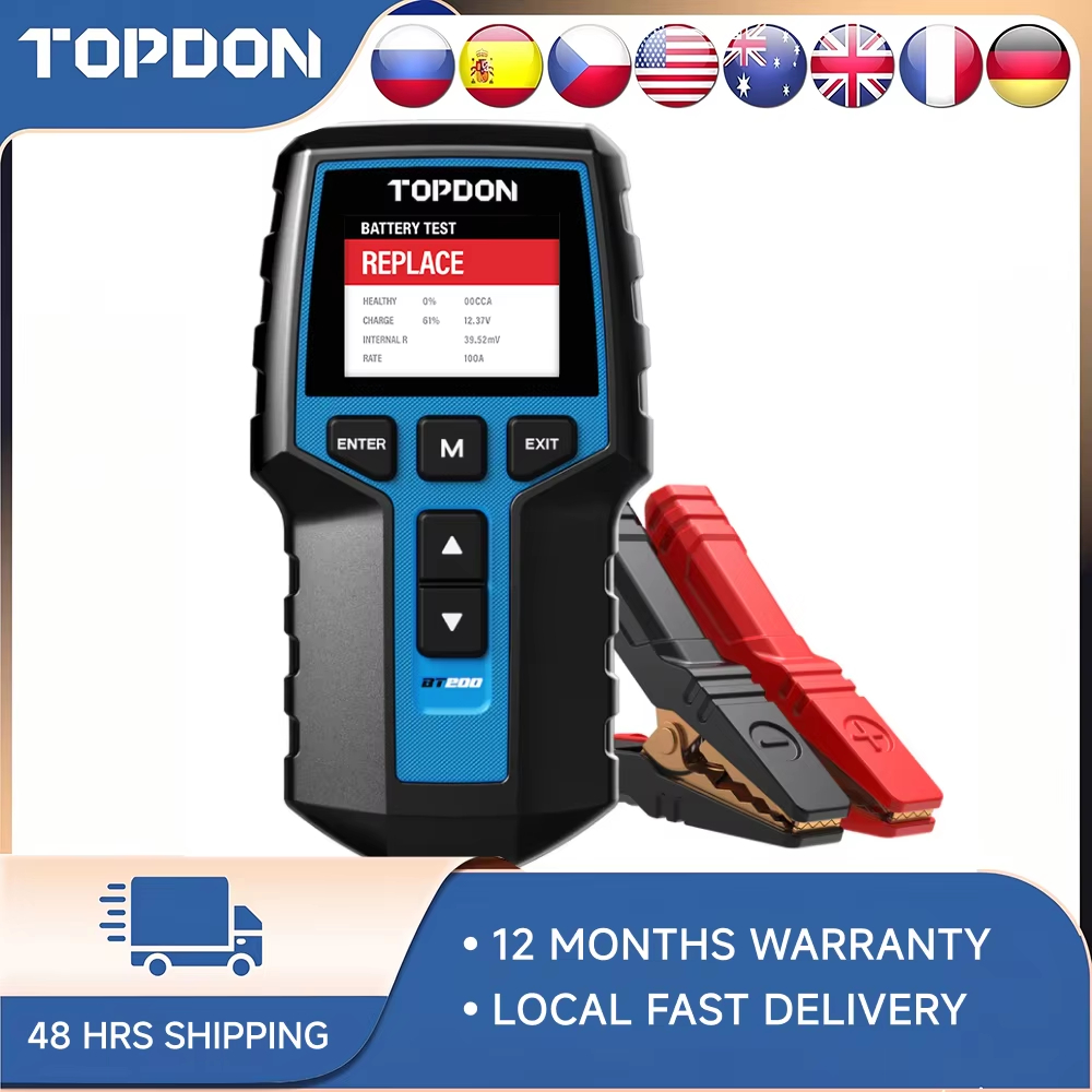 Topdon Tc001 Thermal Camera - TOPDON BT200 Tester per Batterie Auto,