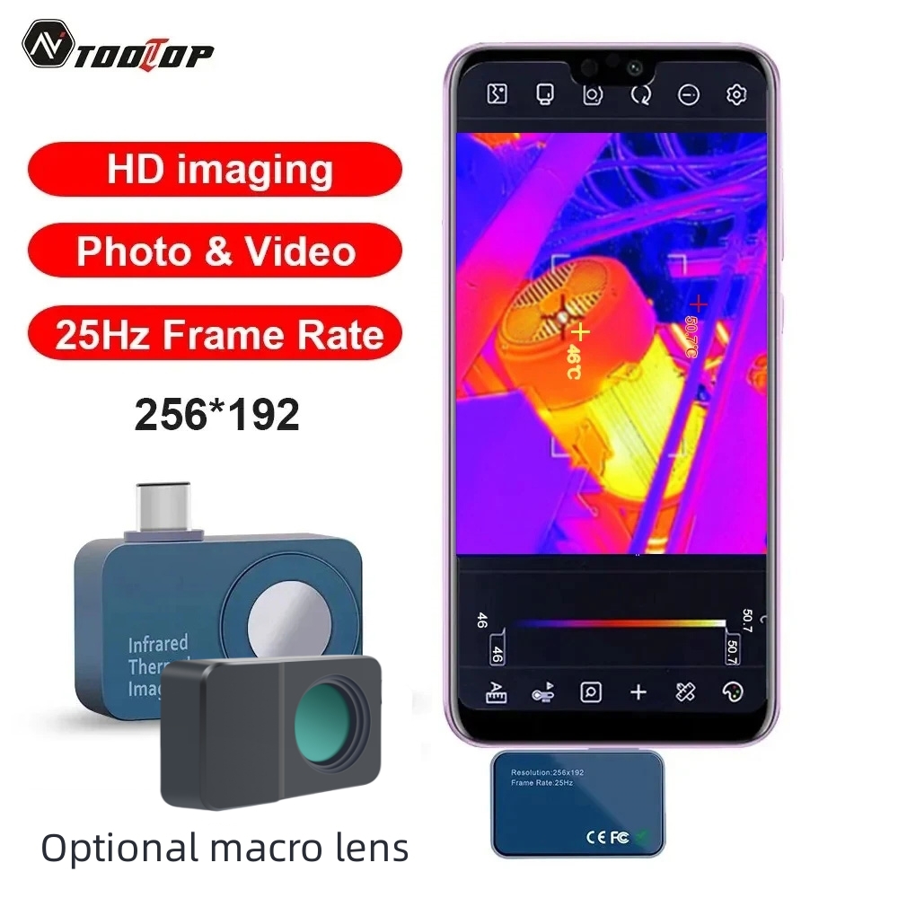 TOOLTOP T7 256*192 Termocamera - Infiray P2 Pro Macro Lens recensione e prezzo
