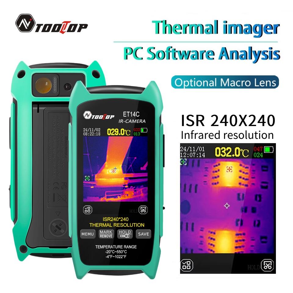 TOOLTOP ET14C Termocamera da 2 - Nf 521 Thermal Imaging Camera recensione e prezzo